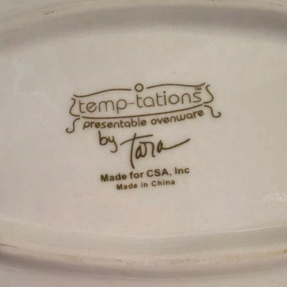 Temp-Tations Oval Serving Dishes Old World Green